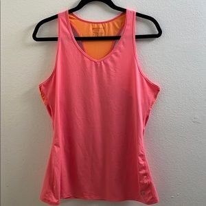 Layer 8 Pink Athletic Coral Peach Pink Tank Top L